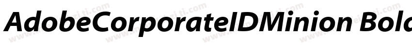 AdobeCorporateIDMinion Bold字体转换